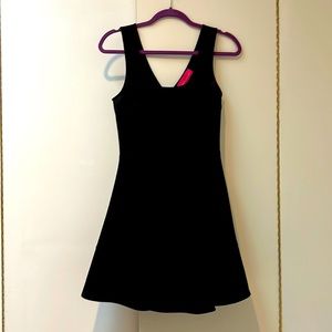 Pookie & Sebastian Black Mini Fit & Flare Dress Size M